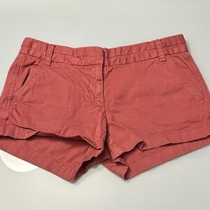 J. Crew Rust Red Chino Shorts